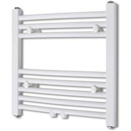 Badheizkörper Handtuchhalter Gebogen 480x480 mm vidaXL - Weiß