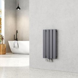Emke - Heizkörper Flach Heizkörper Design Paneelheizkörper Vertikal, Mittelanschluss, Einlagig,