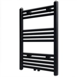 Handtuchheizkörper Warmwasser Gerade Schwarz 500x764 mm Vidaxl Schwarz