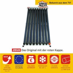 Zeus cpc 9 Röhrenkollektor, 1,91 qm - bafa förderfähig