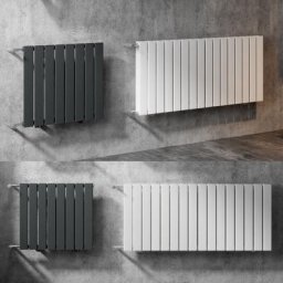 Austauschheizkörper Designheizkörper mit seitlichen Anschlüssen Nabenabstand 550 mm weiß Breite 60