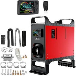 5-8KW 12V/24V Diesel Standheizung Luftheizung Heizung Auto Air Heater pkw lkw Rot
