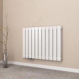 EMKE Heizkörper Flach Heizkörper Design Paneelheizkörper Horizontal, Doppellagig, Seitenanschluss,