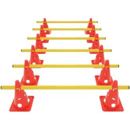 Agility 18-teiliges Steckhürdenset Koordinationsset zum Koordinationstraining Hürden Set