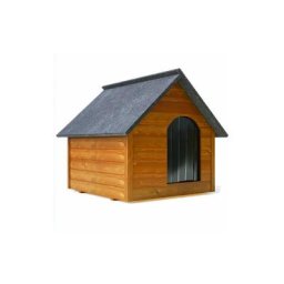 Roe Furniture - xxxl Hundehütte Holz Hundehütte Massiv Wetterfest Echtholz isolierte teak (en)