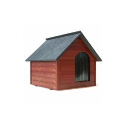 Roe Furniture - xxxl Hundehütte Holz Hundehütte Massiv Wetterfest Echtholz isolierte Mahagoni (en)