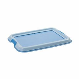 Toilette, Matte, Töpfchen-Trainingstablett mit Kunststoffrand, BPA-frei, T36,5 x b 49 x h 3,2 cm,