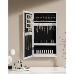 Schmuckschrank, Spiegelschrank, Hängeschrank, abschließbarer Wandschrank, platzsparender