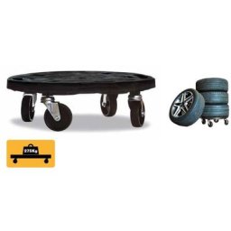 Garpet - Transportroller rund Rollbrett Transport Hilfe Möbel Pflanzen Blumen Roller 40