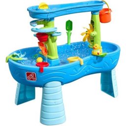 Double Showers Wasserspieltisch Großer Wassertisch mit 11-teiligem Zubehörset Garten Wasser