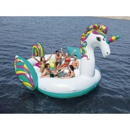 Badeinsel Giant Unicorn Island Bestway Mehrfarbig