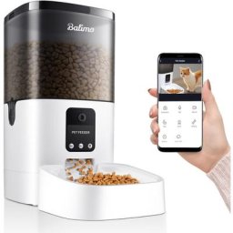 Balimo - WiFi Automatischer Futterautomat Mit Kamera 1080P Fernfütterung Tierfutterautomat 4L