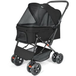 Hundewagen bis 20kg Hundebuggy Klappbar Travel Haustier Kinderwagen Pet Stroller mit