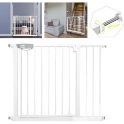 Froadp Treppenschutzgitter ohne Bohren, Automatisch Baby Türschutzgitter zum Klemmen,