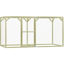 Vidaxl - Hühnerkäfig 1,5x3x1,5 m Imprägniertes Kiefernholz Grün