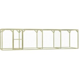 Vidaxl - Hühnerkäfig 1,5x6x1,5 m Imprägniertes Kiefernholz Grün