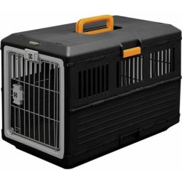 Kiste, Käfig, zusammenklappbare Transportbox mit Türen, stabilen Griffen und Sicherheitsriegel,