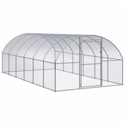Vidaxl - Outdoor-Hühnerstall 3x6x2 m Verzinkter Stahl Silber
