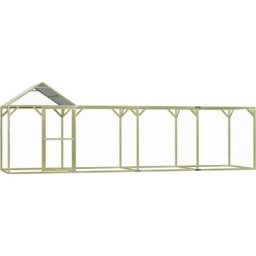Vidaxl - Hühnerkäfig 6x1,5x2 m Imprägniertes Kiefernholz Grün