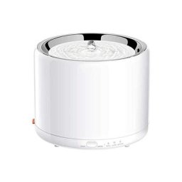 Katzen Trinkbrunnen Edelstahl,Smart Hunde Springbrunnen Spender, LED-Licht Eingebettet,