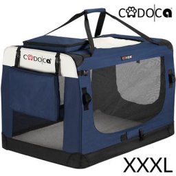 CADOCA® Hundetransportbox faltbar Katzentransportbox Transportbox Autobox Hundebox Box versch.