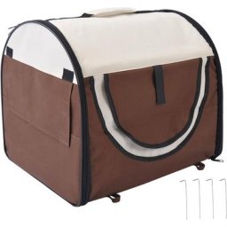 Hundebox faltbare Hundetransportbox Transportbox für Tier 2 Farben 5 Größen (xxl (61x46x51 cm),