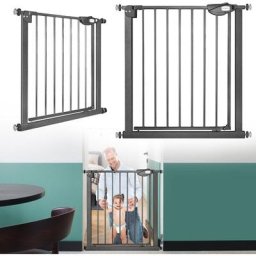 Treppenschutzgitter Türschutzgitter Treppengitter ohne bohren Baby Schutzgitter 75-85cm Schließt