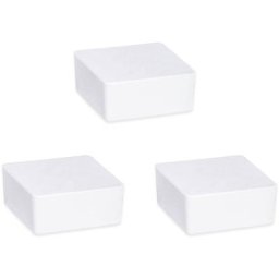 Raumentfeuchter Cube Nachfüller 1000 g, 3er Set, 3er Set, Weiß, Calciumchlorid weiß - weiß - Wenko
