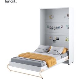 Lenart Schrankbett Wandbett Concept Pro CP02 120x200 vertikal weiß matt