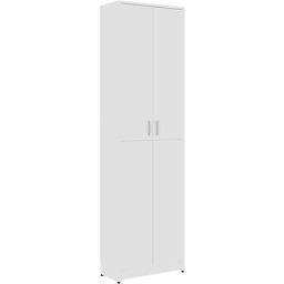 Garderobenschrank Weiß 55x25x189 cm Holzwerkstoff Vidaxl Weiß