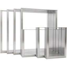 Möbelkufen rechteck Edelstahl, Tischkufen, Tischbeine, Tischgestell, Esstisch, Bank, Couchtisch - 2