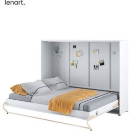 Lenart Schrankbett Wandbett Concept Pro CP04 140x200 horizontal weiß matt