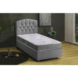 Tokio Comfort Boxspringbett-Set, 90x190 cm - Chrom