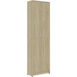 Garderobenschrank Sonoma-Eiche 55x25x189 cm Holzwerkstoff Vidaxl Braun