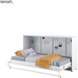 Lenart Schrankbett Wandbett Concept Pro CP06 90x200 horizontal weiß matt