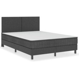 Boxspring-Bettgestell Grau Stoff 180x200 cm vidaXL - Grau