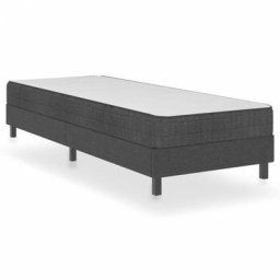 Vidaxl - Boxspring-Bettgestell Grau Stoff 90x200 cm Grau