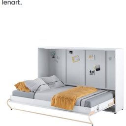 Lenart Schrankbett Wandbett Concept Pro CP05 120x200 horizontal weiß matt