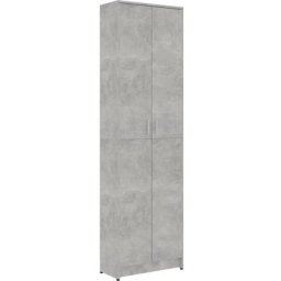 Garderobenschrank Betongrau 55x25x189 cm Holzwerkstoff vidaXL - Grau