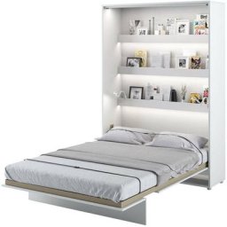 Lenart Schrankbett Wandbett BED CONCEPT 01 140x200 vertikal weiß matt