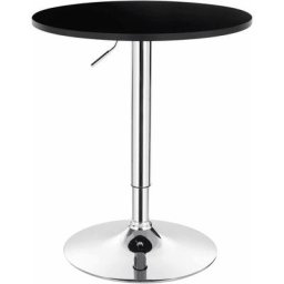 Woltu - Bartisch höhenverstellbarer Tisch 68-88 cm, multifunktionaler Partytisch aus mdf Metall,