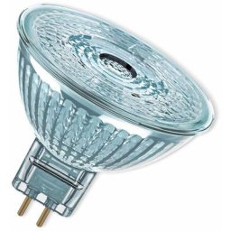 MR16 led Reflektorlampe mit GU5.3 Sockel, Warmweiss (2700K), Glas Spot, 8W, Ersatz für