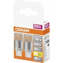 Led Stiftsockellampe Star G9 3,8W 2er-Pack warmweiß, klar Leuchtmittel - Osram