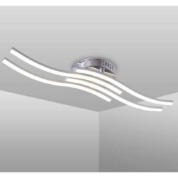 LED-Deckenleuchte, Elegante geschwungene Design-Deckenleuchten, 4 eingebaute LED-Platinen, 24W