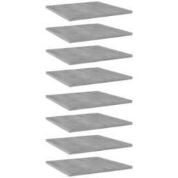 Bücherregal-Bretter 8 Stk. Betongrau 40x40x1,5 cm Holzwerkstoff Vidaxl Grau