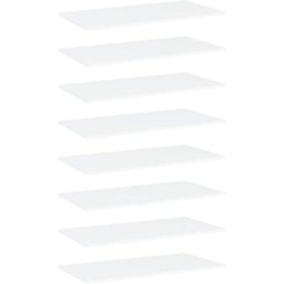 Bücherregal-Bretter 8 Stk. Weiß 80x50x1,5 cm Holzwerkstoff Vidaxl Weiß