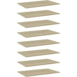 Bücherregal-Bretter 8 Stk. Sonoma-Eiche 80x50x1,5 cm Vidaxl Braun