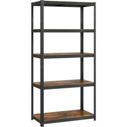 Standregal, Bücherregal, Lagerregal, 5 Ablagen, Küchenregal, Regal, 40 x 90 x 180 cm, bis 875 kg
