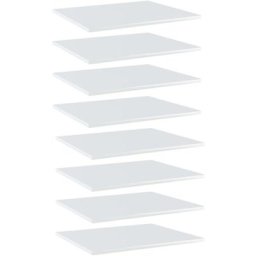 Bücherregal-Bretter 8 Stk. Hochglanz-Weiß 60x50x1,5 cm Vidaxl Weiß