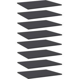 Bücherregal-Bretter 8 Stk. Grau 60x50x1,5 cm Holzwerkstoff Vidaxl Grau